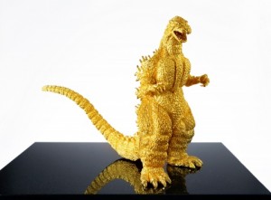 「ゴジラ」の生誕60周年　田中貴金属ジュエリー　「純金ゴジラ」を発売