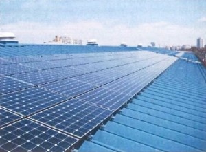 麻布成形、太陽光発電パネル設置