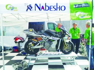 ナベショー、マン島ＴＴレースに挑戦　バイオディーゼルバイクで