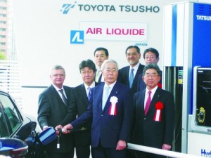 豊田通商、水素ステーション竣工式　来月めど営業開始