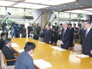 新日鉄住金　進藤社長、愛知県知事に名古屋事故対策を報告
