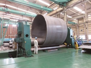 サトイ金属、厚物曲げ強化　最新鋭1500トンベンディングロール稼働