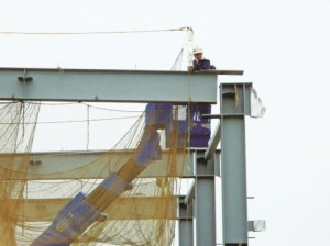 ＪＦＥシビル、ＳＪ工法１号案件　鉄骨工事を完了
