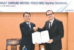 ＰＯＳＣＯ、ルノーサムスン　協力関係を強化　素材安定供給　技術開発深める