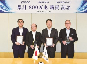ＰＯＳＣＯ、丸一鋼管向け累計800万トン