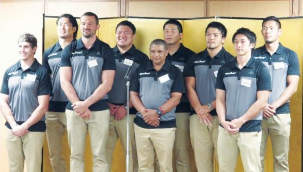 神鋼コベルコスティーラーズ ジャパンラグビートップリーグ2015―16シーズン開幕控えマスコミ懇親