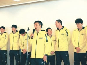 新日鉄住金エンジ、堺ブレイザーズ　壮行会を開催