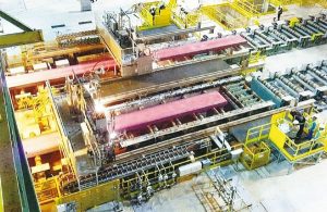 プライメタルズ、ＣＳＰ社向けのスラブ連鋳稼働　納入した鋳造機で製造されるスラブ