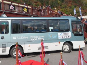 近畿初の自動運転バス実証実験スタート　愛知製鋼の磁気マーカシステム採用