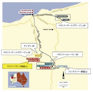 BHP・伊藤忠商事・三井物産　西豪で新規鉄鉱石開発