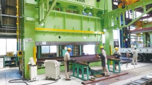 松田商工　第2工場　1200トンベンダー本稼働　曲げ専用ヤードへ