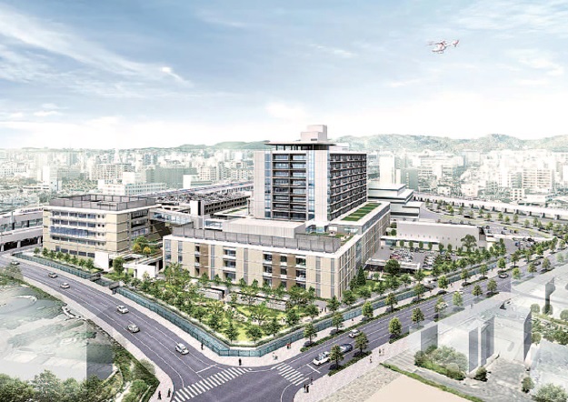 姫路の医療センター向け鉄骨 緒方鉄工所、吉田鋼業が受注