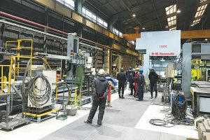 セイケイ　溶接機移設、開先機を更新　絞りコラム用設投一巡