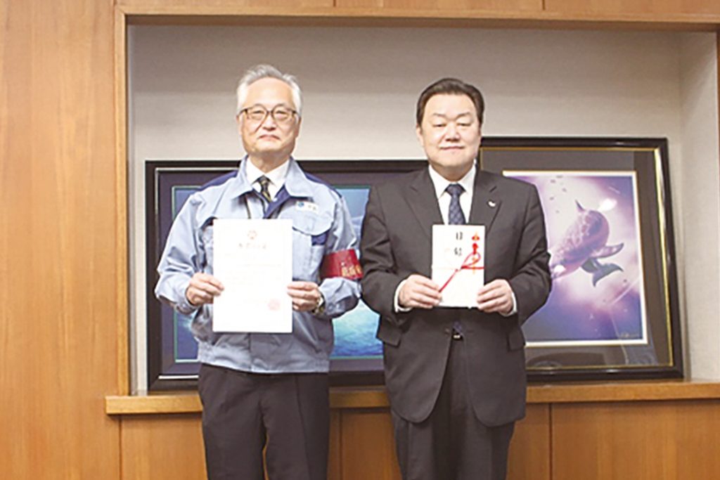ＪＦＥ条鋼鹿島　神栖市社協に音響設備寄付