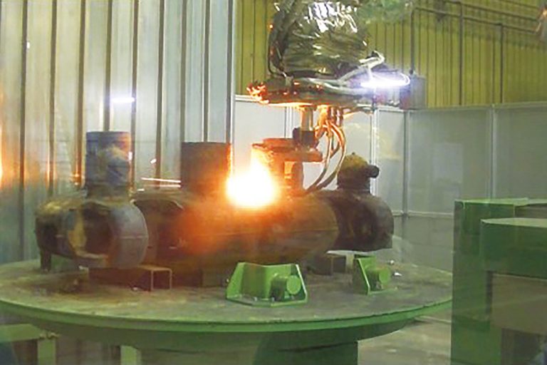 日本鋳造　押し湯切断ロボ導入　ＩｏＴ化推進