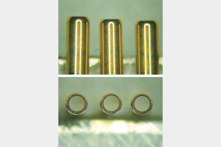 日本特殊管製作所　極細管絞り加工自動化