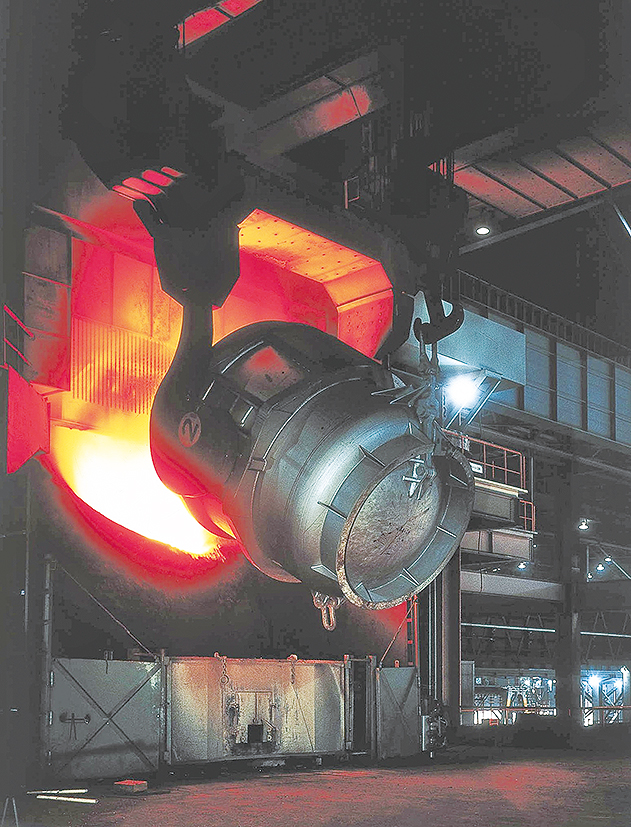 ＪＦＥスチール・福山地区　製鋼工場の転炉、単一事業所　世界初の累計粗鋼5億トン