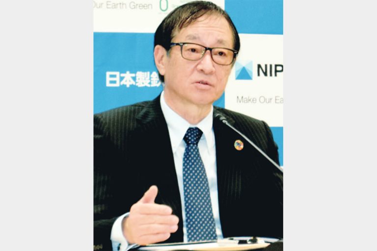 日本製鉄・経営方針を聞く／橋本英二社長／鉄鋼の脱炭素、一番手に／原料から製造、流通まで一気通貫