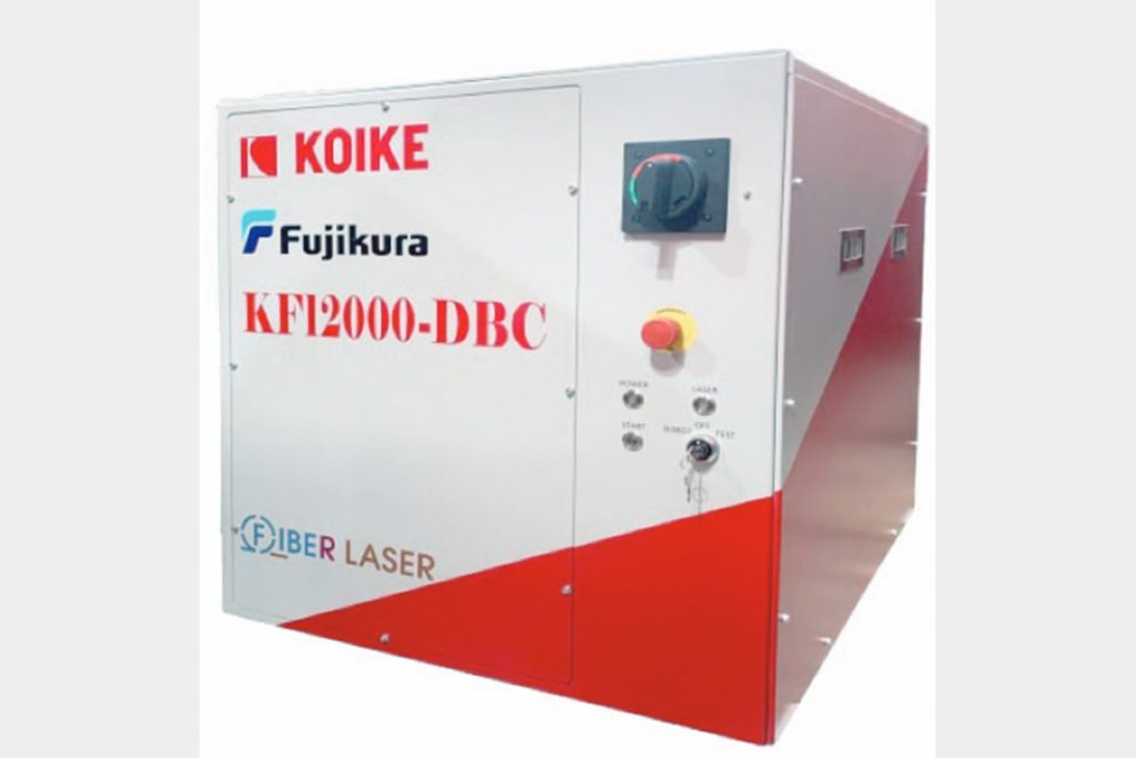 小池酸素のファイバー機　フジクラ社12キロワット追加　発振器