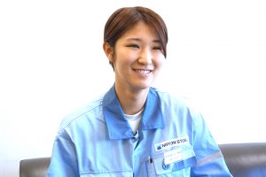 鉄鋼業界で働く／女性現業職編　インタビュー／女性も働けると知って