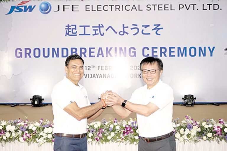 ＪＦＥとＪＳＷのインド合弁　新電磁鋼板工場が起工