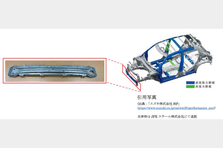ＪＦＥの超ハイテン鋼板技術　スズキ「スイフト」に採用