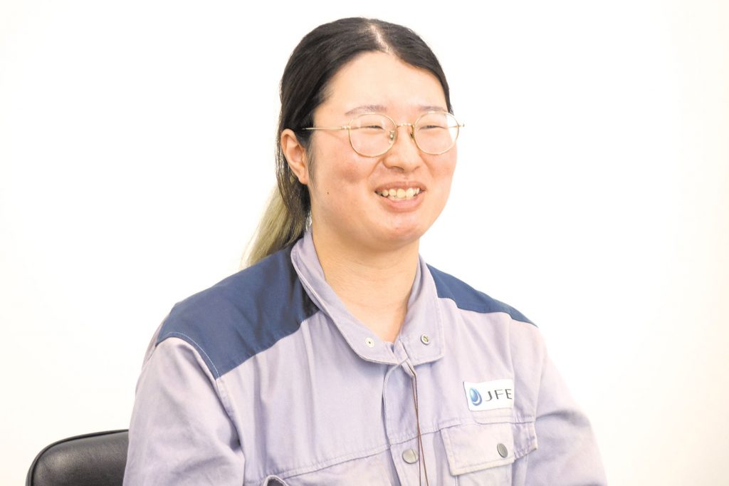 鉄鋼業界で働く／女性現業職編　インタビュー／女性現業職増えてほしい