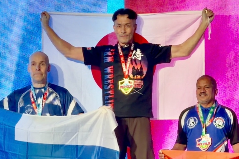 アームレスリング世界大会/アロイ・細野さんが金メダル