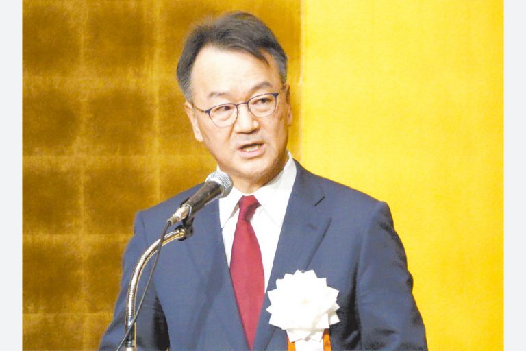 新年会・賀詞交歓会　鉄鋼連盟　輸入対策を強力に推進