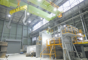 清水鋼鉄　苫小牧に築炉工場新築　取鍋の修繕環境改善　親子型クレーンで効率化